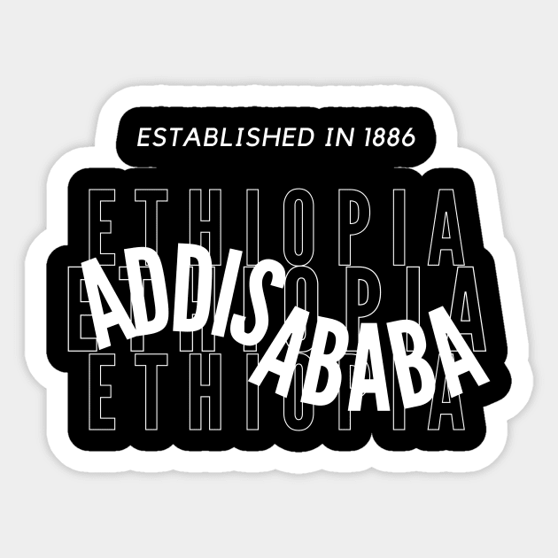 Addis Ababa, Ethiopia Sticker by Amharic Avenue